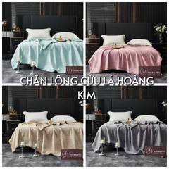 Chăn lông cừu Nishikawa LÁ HOÀNG KIM