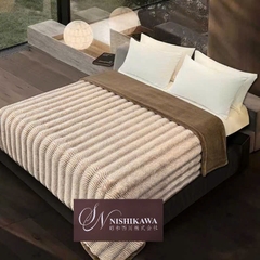 Chăn lông cáo sóng Ngọc Nishikawa Pro sang trọng, Siêu Ấm
