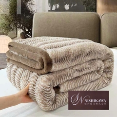 Chăn lông cáo sóng Ngọc Nishikawa Pro sang trọng, Siêu Ấm