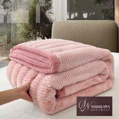 Chăn lông cáo sóng Ngọc Nishikawa Pro sang trọng, Siêu Ấm