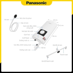 Máy nước nóng không có bơm trợ lực Panasonic DH-4NS3VW (Dòng cao cấp)