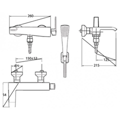 Củ Sen Tắm Nóng Lạnh American Standard WF-0611