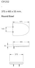 Nắp bàn cầu đóng êm COTTO C91252