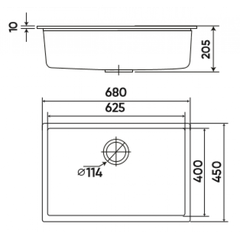 Chậu Rửa Kaff Granite KF-MONDX-6845