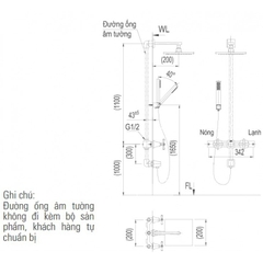 Sen Tắm Âm Tường Inax BFV-81SEHC