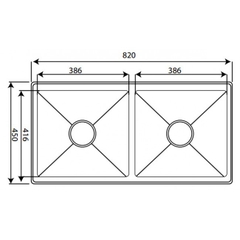 Chậu Rửa Inox Kaff KF-HMS8245 / KF-GMS8245