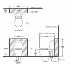 Bàn cầu 2 khối trẻ em Googai C15037 LM