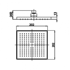 Bát sen mưa gắn tường COTTO Z95V