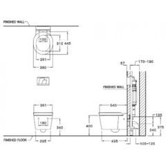 Bàn cầu treo tường SC198817(F)
