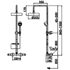 Bộ sen cây nóng lạnh COTTO CT2048WS