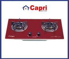 BẾP GAS ÂM KÍNH 2 LÒ CAPRI CR-208KT (RED)