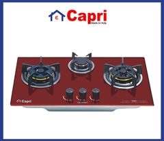 BẾP GAS ÂM KÍNH 3 LÒ CAPRI CR-309KT (RED)