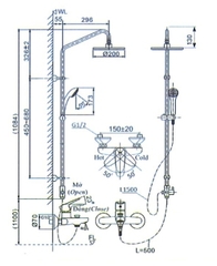 Sen Cây Tắm Nóng Lạnh Inax BFV-1115S-3C