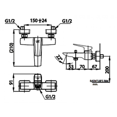 Củ sen tắm nóng lạnh có xả xô Essentia COTTO CT2325A