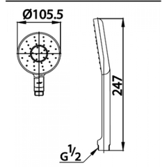 Bát sen tay 1 chức năng, màu trắng COTTO Z10#WH(HM)