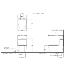 Bàn cầu 2 khối nắp đóng êm Hercules Curve C135107