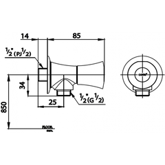 Củ sen tắm nước lạnh COTTO CT1092C26(HM)