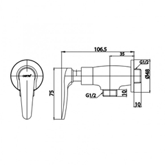 Củ sen tắm nước lạnh COTTO CT1251(HM)