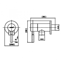 Củ Sen Lạnh COTTO CT1267C54#SA(HM)