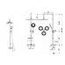 Bộ sen cây nóng lạnh 3 vòng tròn COTTO CT2071W