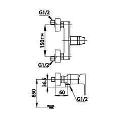 Củ sen tắm nóng lạnh Cubic COTTO CT2205A