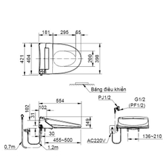 Nắp Bồn Cầu Inax CW-KA22AVN