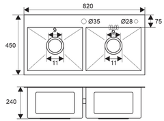 Bồn Rửa Chén SEVILLA SV-8245N1