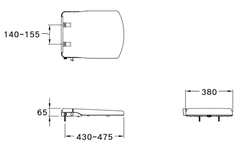 Nắp rửa cơ dạng nắp vuông COTTO CVN92200