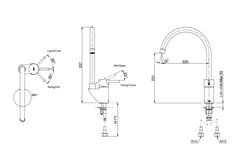 Vòi Bếp TOTO DK307AN Nóng Lạnh