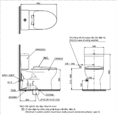 Bồn Cầu 2 Khối TOTO CS302DT3 Nắp Êm TC385VS