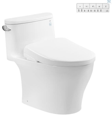 Bồn Cầu Điện Tử TOTO MS887CRW23 Nắp Rửa Washlet TCF47360GAA S7 Giấu Dây