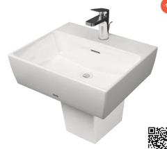 Chậu Rửa Mặt Lavabo TOTO LHT328C#XW Chữ Nhật Treo Tường Chân Ngắn
