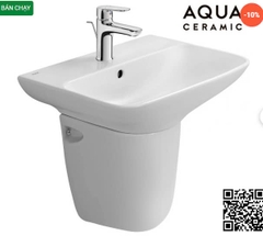 Chậu Lavabo Inax AL-289V/L-288VC Chân Treo Tường Aqua Ceramic