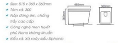 Bồn Cầu Treo Tường JV-C516