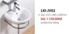 Chậu Lavabo Treo Tường JV-LKI02