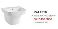 Chậu Lavabo Treo Tường JV-L1010