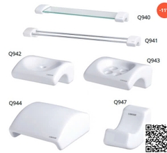Bộ Phụ Kiện 6 Món Sứ Caesar Q940A6 Phòng Tắm