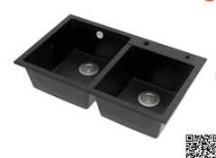 Chậu Rửa Chén Bát American Standard FFASX902 1013672430 Hai Hộc Màu Đen
