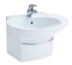 Chậu Rửa Mặt Lavabo COTTO SC01027 Charisma Chân Ngắn