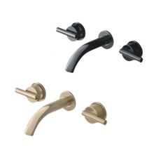 Vòi lavabo nóng lạnh COTTO 3 lỗ gắn tường CPF203A#BN2 - CPF203A#GR2