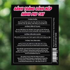 Bánh tráng DINHMEP HÀNH PHI CAY - bánh tráng Lâm Vlog Dính Mép Hành Phi