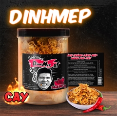 Bánh tráng DINHMEP HÀNH PHI CAY - bánh tráng Lâm Vlog Dính Mép Hành Phi