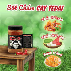 Sốt Chấm CayTeDai x1 CAY VỪA - Sốt Muối Chấm Lâm Vlog Cay Tê Dại x1