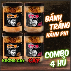 [COMBO 4 HŨ] bánh tráng DINHMEP HÀNH PHI MIX