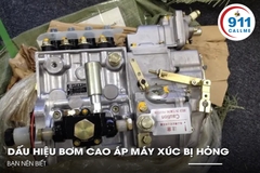 Dấu Hiệu Bơm Cao Áp Máy Xúc Bị Hỏng Bạn Nên Biết