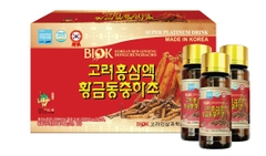 Nước Hồng Sâm Đông Trùng Hạ Thảo set 100ml x 10 chai - Wellbio