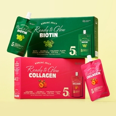 Thạch giảm cân đẹp da Konjac Jelly Ready to Glow Biotin / Collagen set 10 gói 130g
