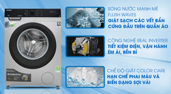 Máy giặt cửa ngang Toshiba 8,5kg xám TW-BH95M4V(SK)