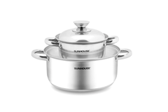 Bộ nồi inox 3 đáy SUNHOUSE SH332