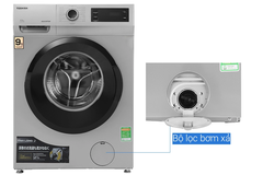 Máy giặt cửa ngang Toshiba 9,5kg xám TW-BK105S3V(SK)